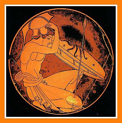 ギリシャのアンティーク陶器に描かれたヌードアート
 #5133396