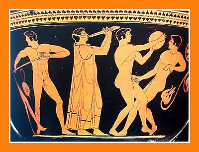 Nude Art on Antique Greek Pottery #5133406