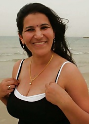 Dubai beach indian  lady,s