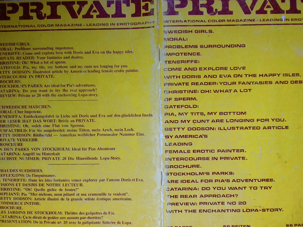 Private Porno Magazin from 1971 #4762686