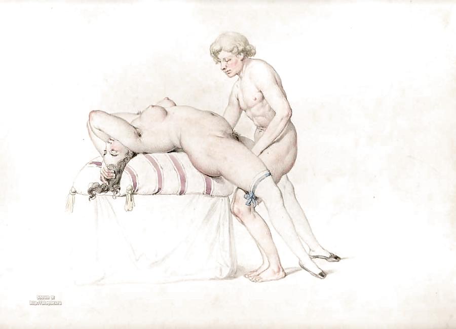 Dibujado ero y el arte porno 9 - artista n.n. (2) c. 1830
 #7989399
