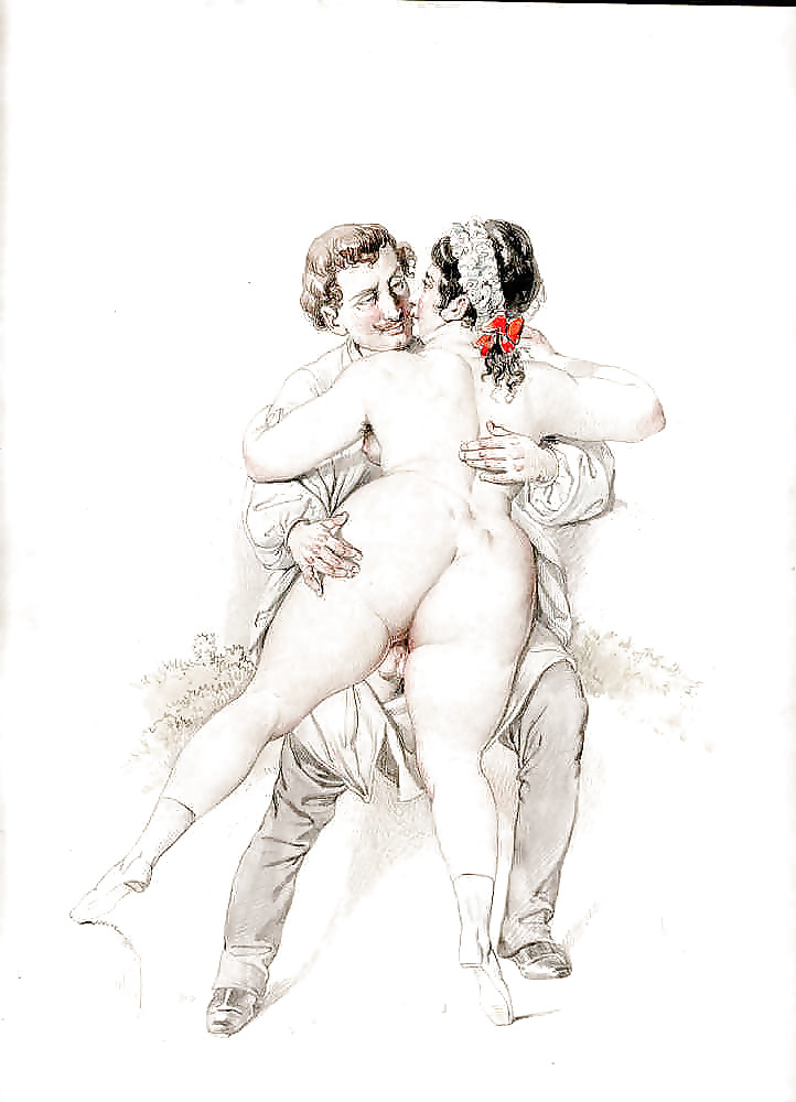 Gezeichnet Ero Und Porno Kunst 9 - Künstler Nn (2) C. 1830 #7989408