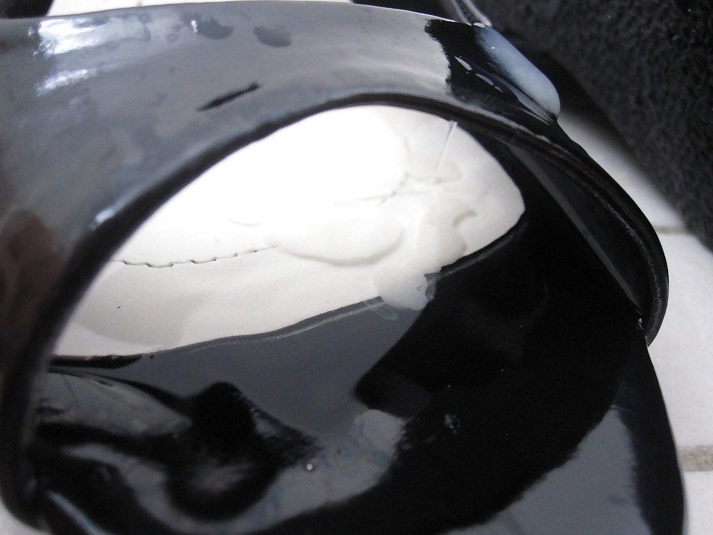 Black Wedge Heels Fucked & Cummed #8778381