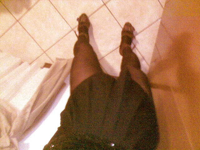 Collant nero setificato vita bassa #9644284