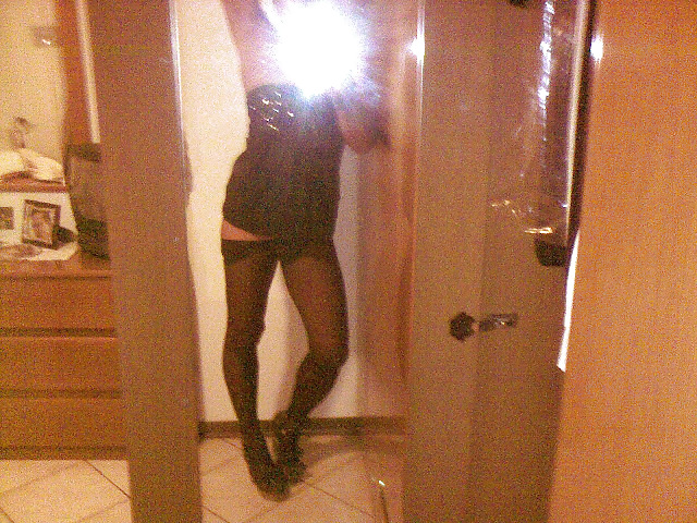 Collant nero setificato vita bassa #9644299