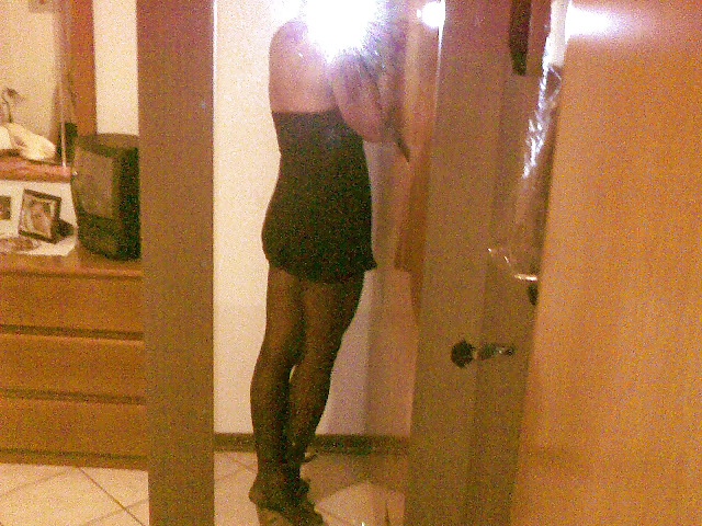 Collant nero setificato vita bassa #9644309