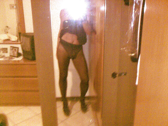 Collant nero setificato vita bassa #9644315