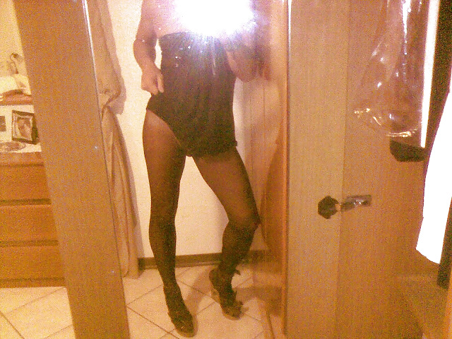 Collant nero setificato vita bassa #9644327