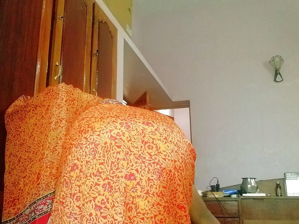 Me in saree... Showing off my girly curves and round ass... #22406679
