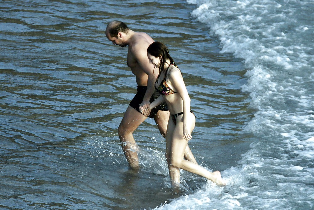 Kelly Brook in Bikini on the Beach in St Barth #2624266