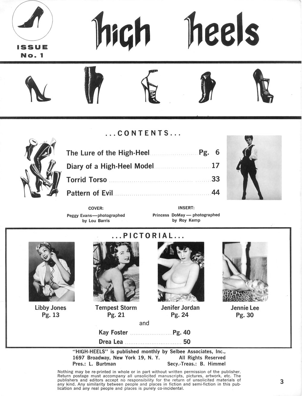 Vintage Magazines High Heels Vol 1 No 01 1961 #1442442