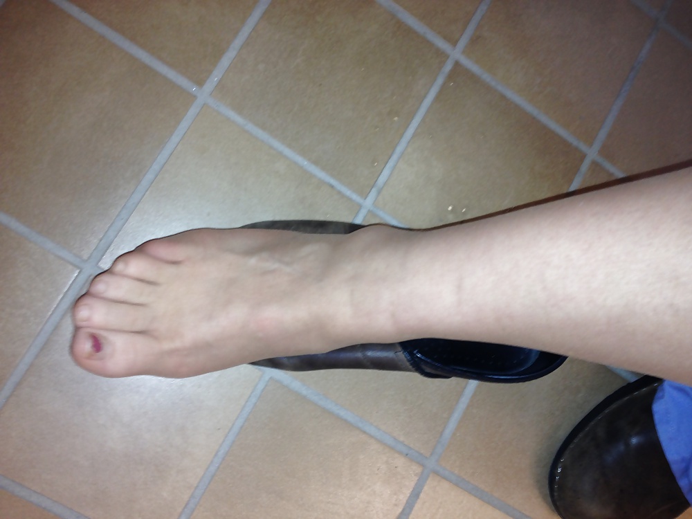 Wife's nylon feet #13137368