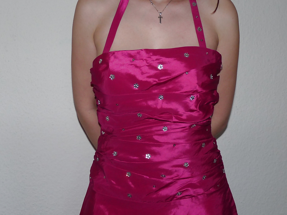Moglie rosa seta raso lucido barbie vestito
 #17656747