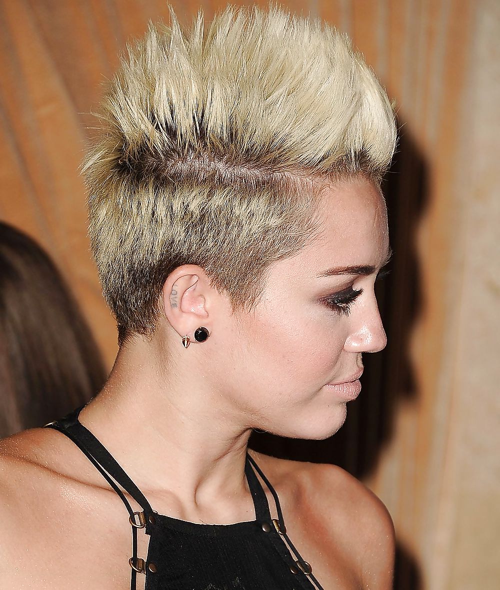 Sexy Dress Miley Cyrus at the Clive Davis Grammy Party 2013 #18572199