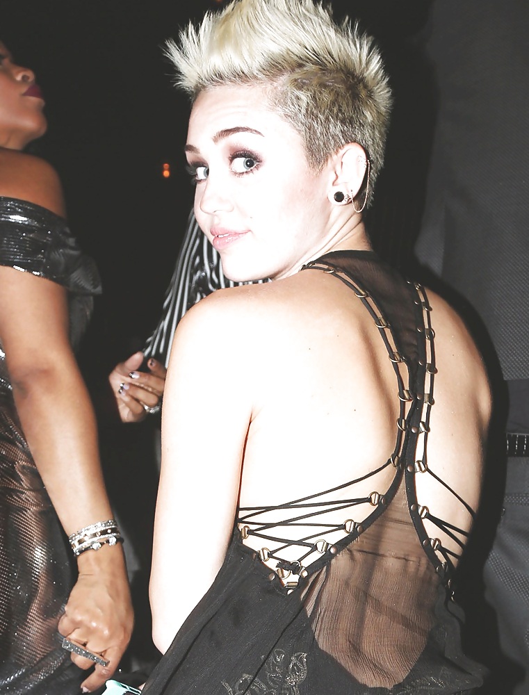 Sexy Dress Miley Cyrus at the Clive Davis Grammy Party 2013 #18572312