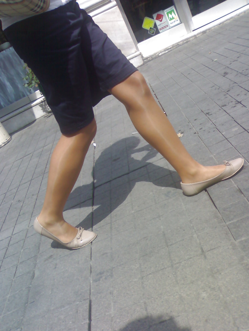Candid Ballet Flats and Pantyhose in HQ #8476746