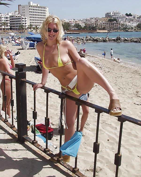Blonde slut at the Beach #1214625