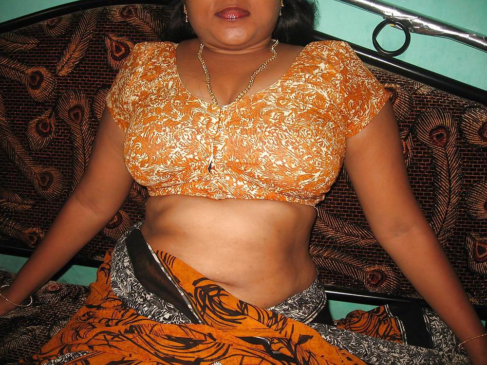 Indische Frau Saree Streifen Und Necken #22073297