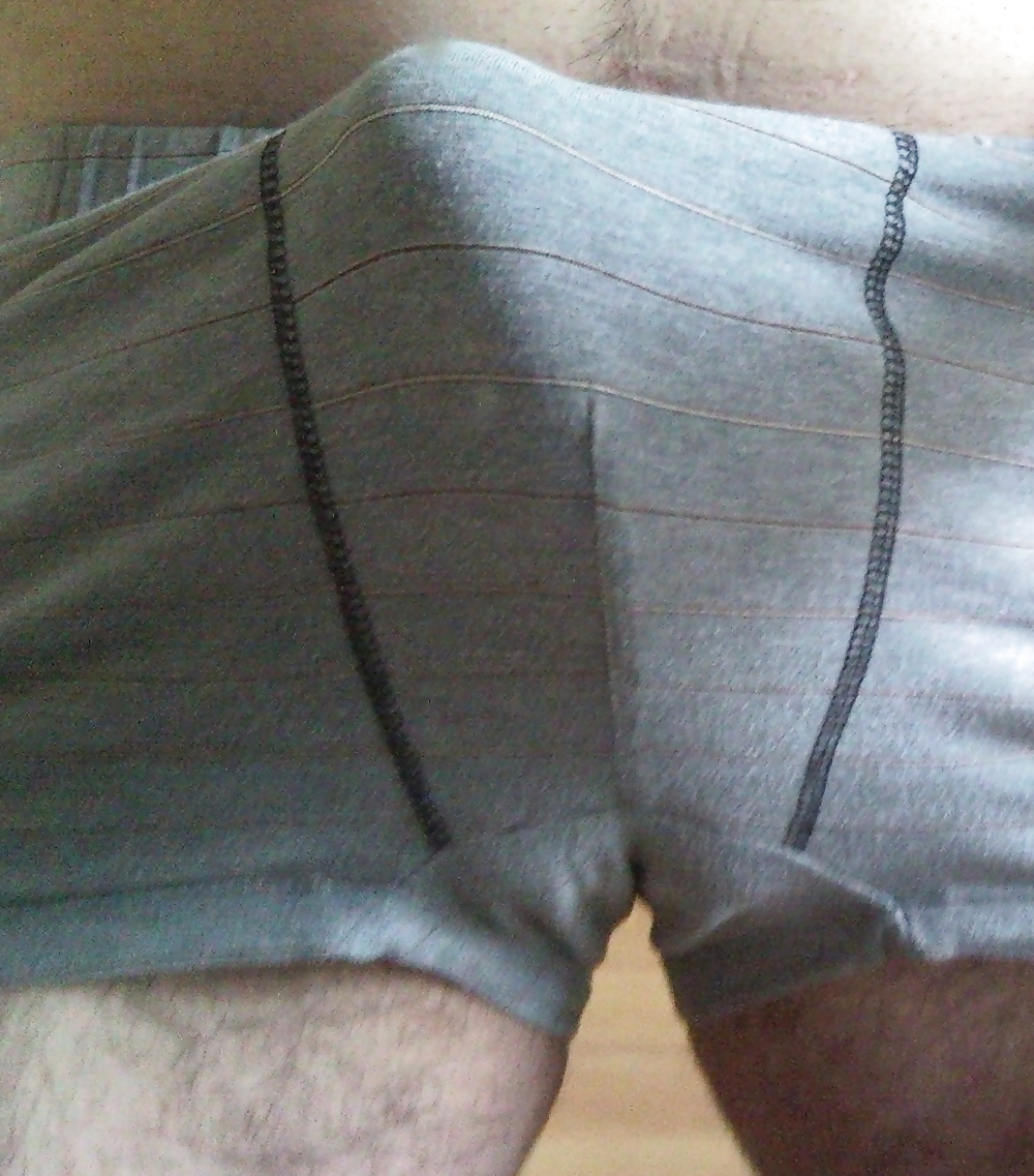 My cock in boxers