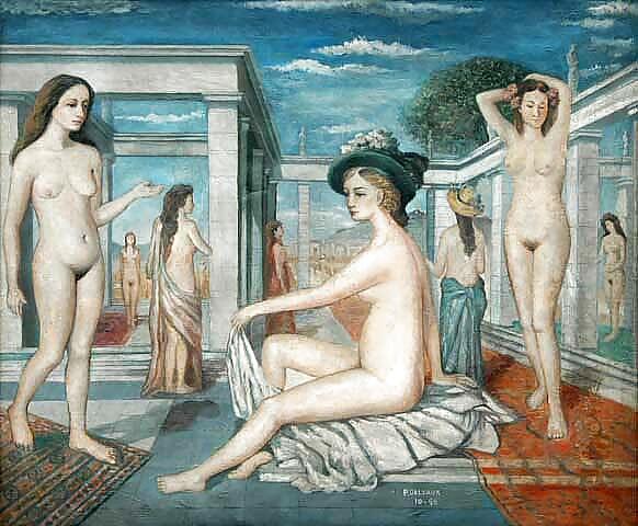 Gemalt Eroporn Kunst 69 - Paul Delvaux #12767848