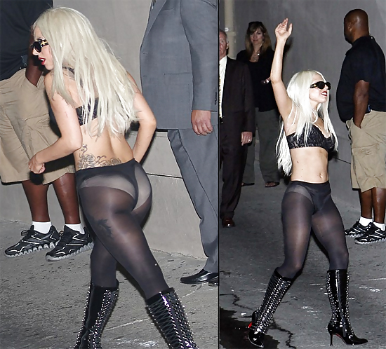 Lady Gaga juste en collant #14005360