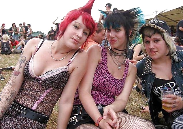 Punk Emo Tattoo Pierced Women 2 #9233100