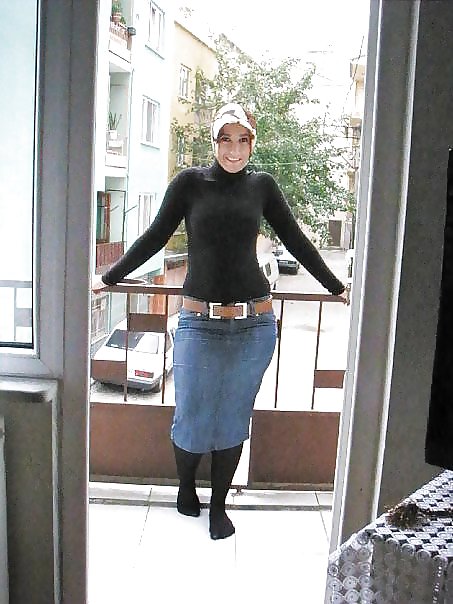 Turbanli hijab árabe, turco, asiático desnudo - no desnudo 08
 #17869473