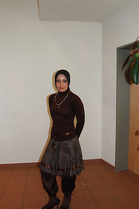 Turbanli hijab árabe, turco, asiático desnudo - no desnudo 08
 #17869533