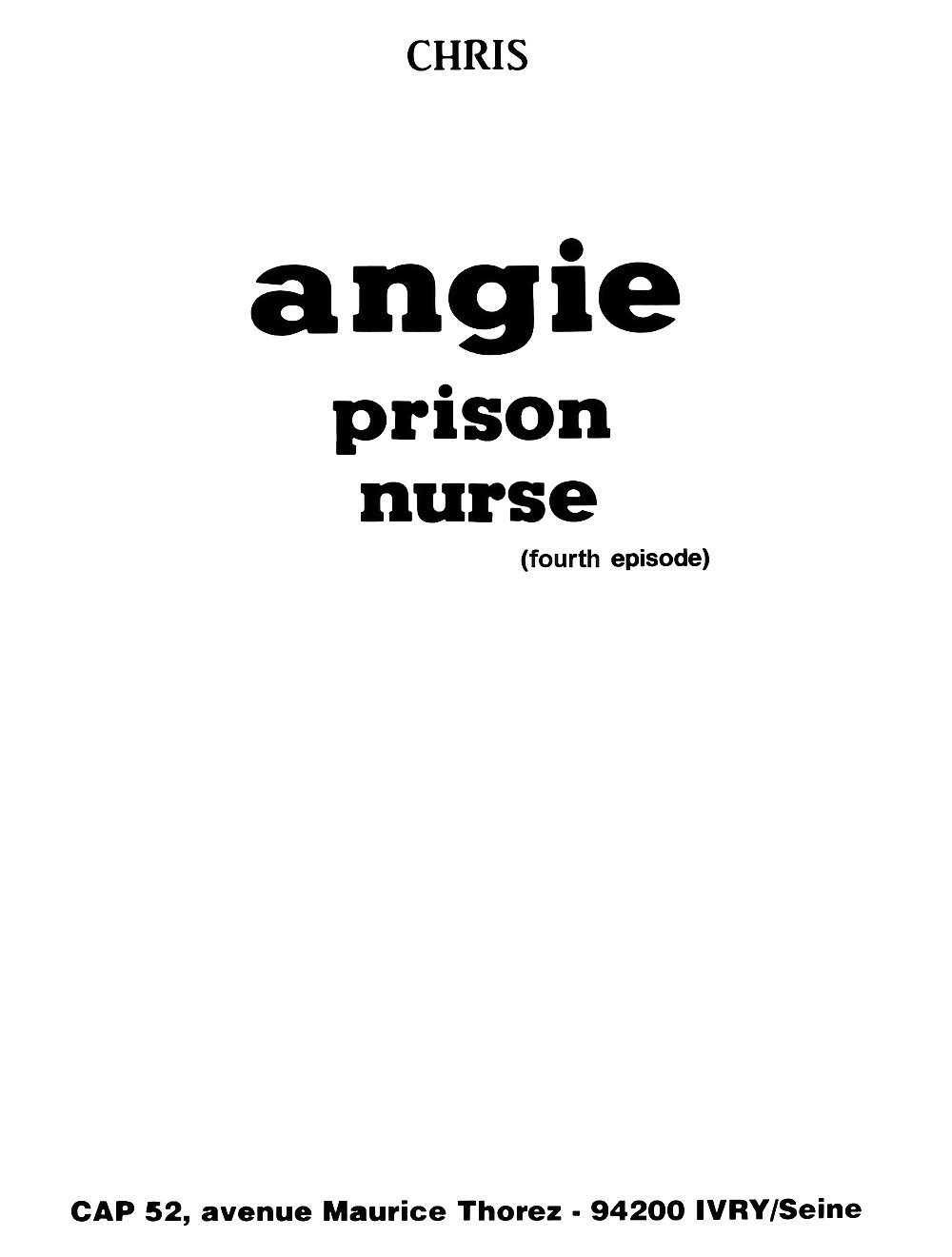アンジー、刑務所の看護師(eng)
 #20860365