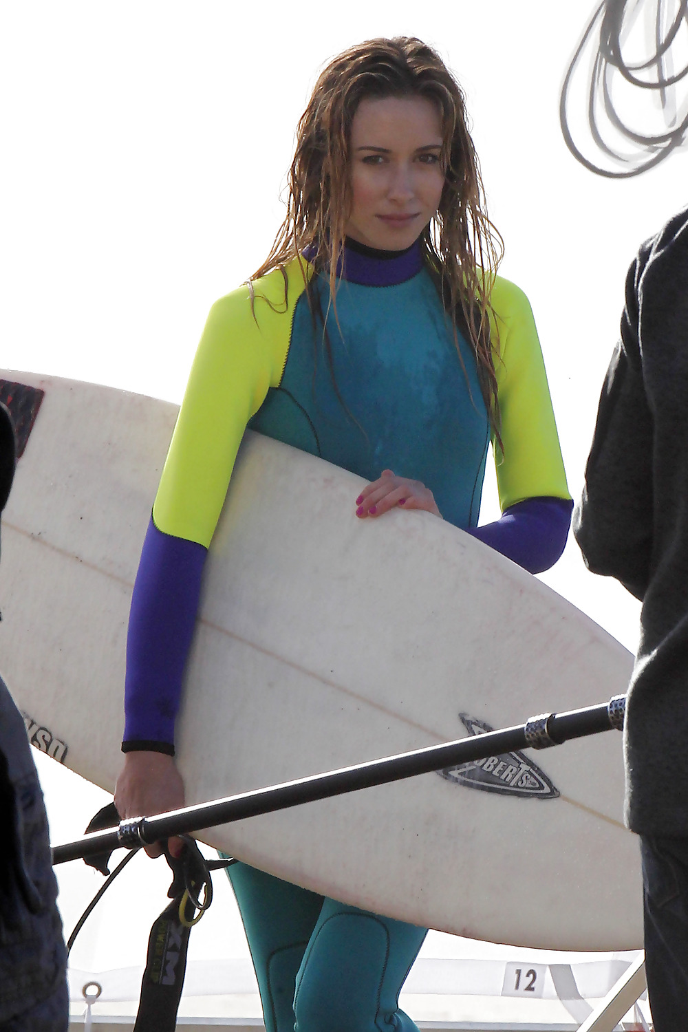 Gillian Zinser filming surf scene #4161362