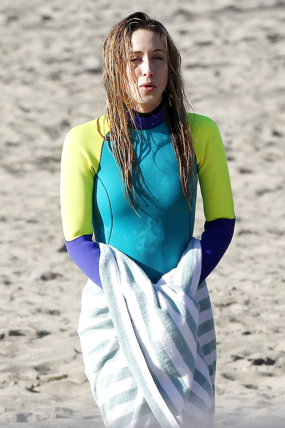 Gillian Zinser filming surf scene #4161396