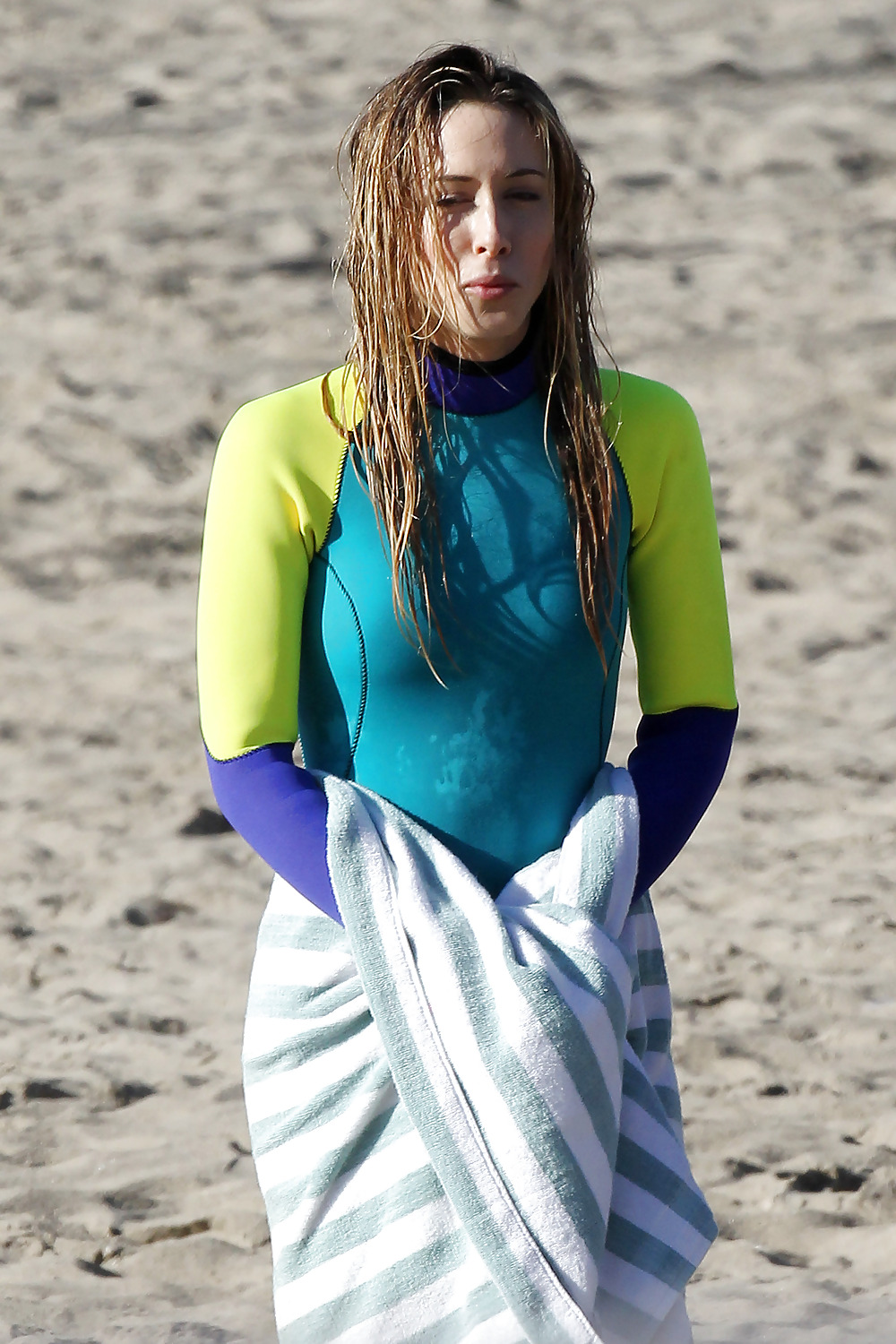 Gillian Zinser filming surf scene #4161426
