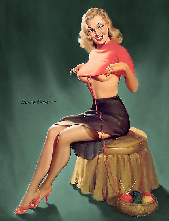 Sexy Vintage Pin - Up Art #6041476