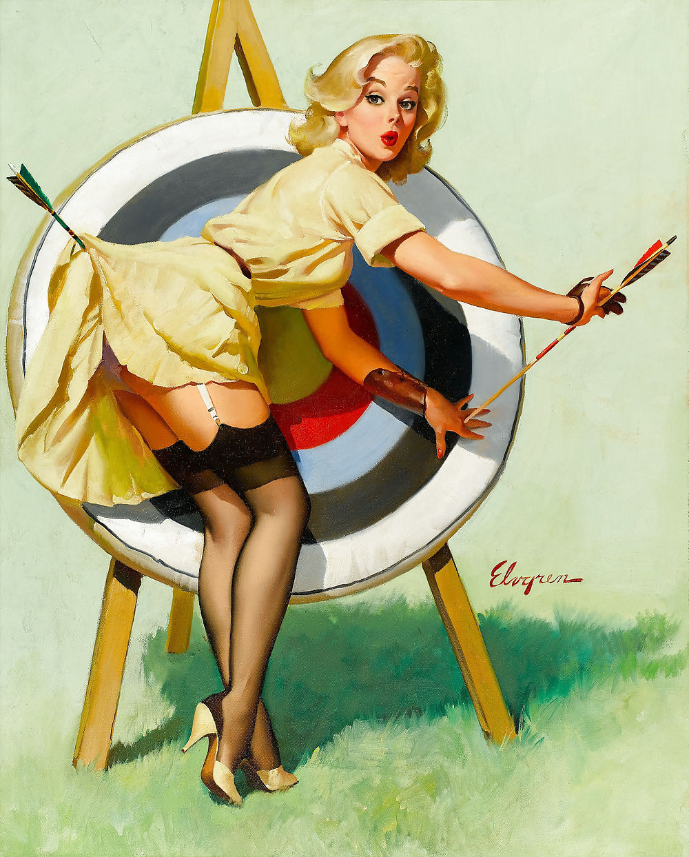 Sexy Vintage Pin - Up Art #6041531