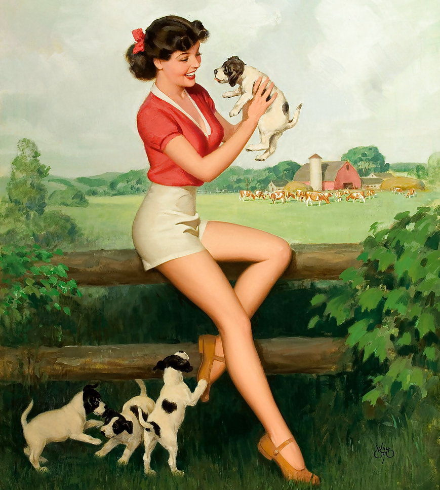 Sexy Vintage Pin - Up Art #6041695