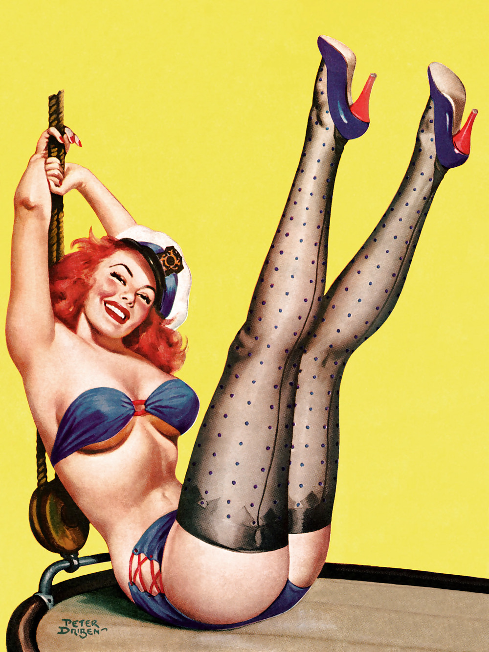 Sexy Vintage Pin - Up Art #6041764