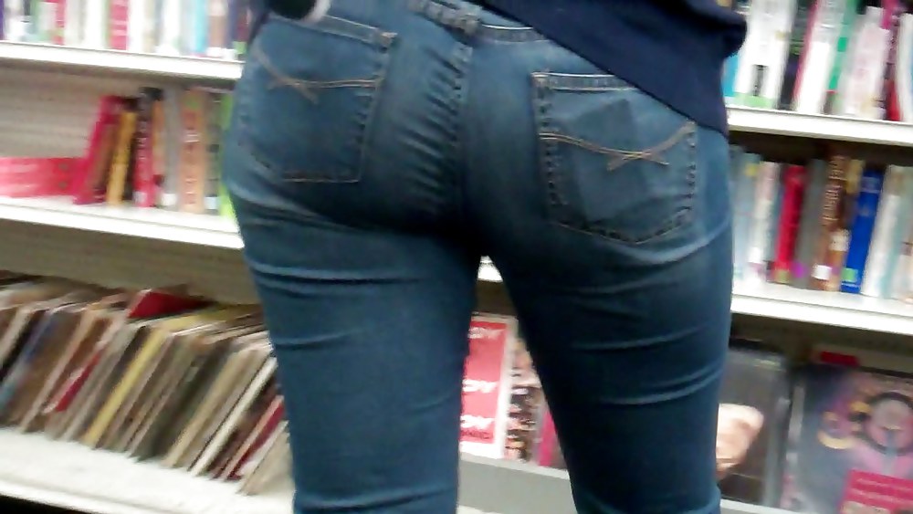 Tall girl ass & butt in jeans #8371035