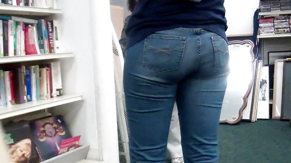 Tall girl ass & butt in jeans #8371052