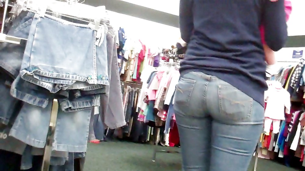 Tall girl ass & butt in jeans #8371058