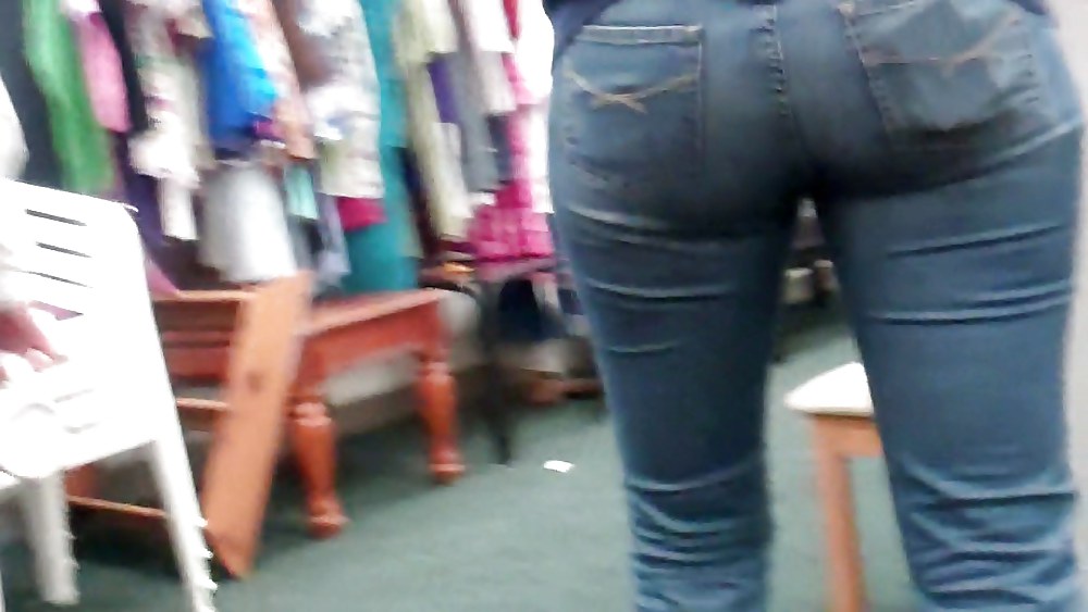 Tall girl ass & butt in jeans #8371078