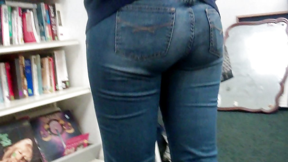 Tall girl ass & butt in jeans #8371113