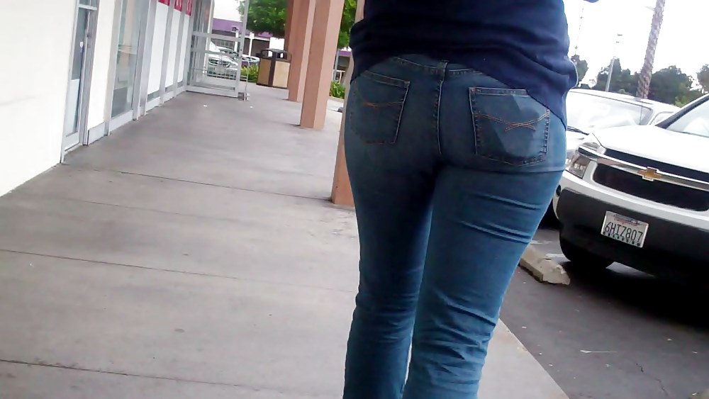 Tall girl ass & butt in jeans #8371195