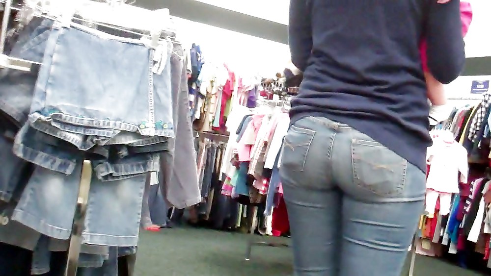 Tall girl ass & butt in jeans #8371210