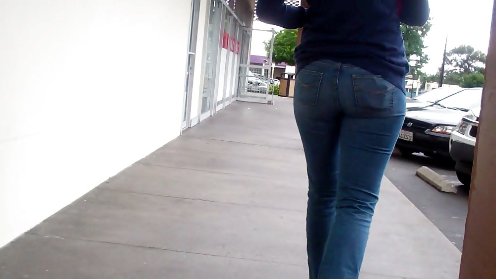 Tall girl ass & butt in jeans #8371229