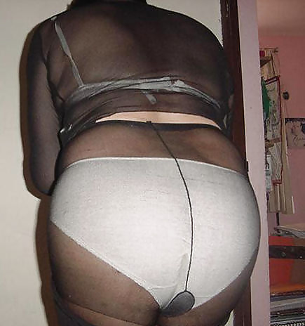 Female ass in underwear and pantyhose. #6945750