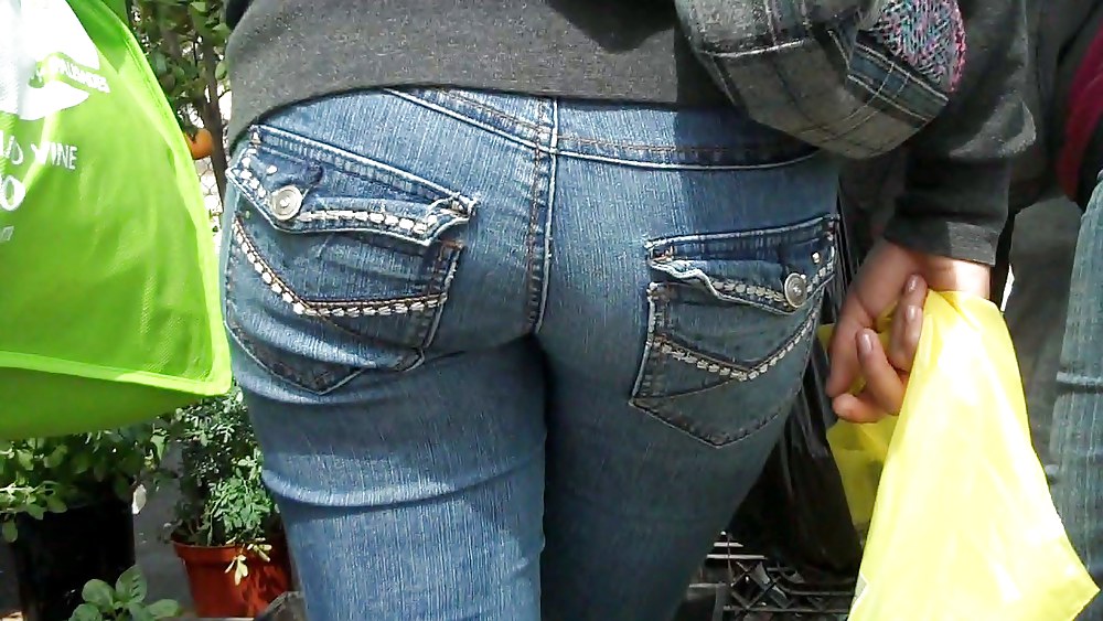 Butts are nice in ass tight jeans  #3590636