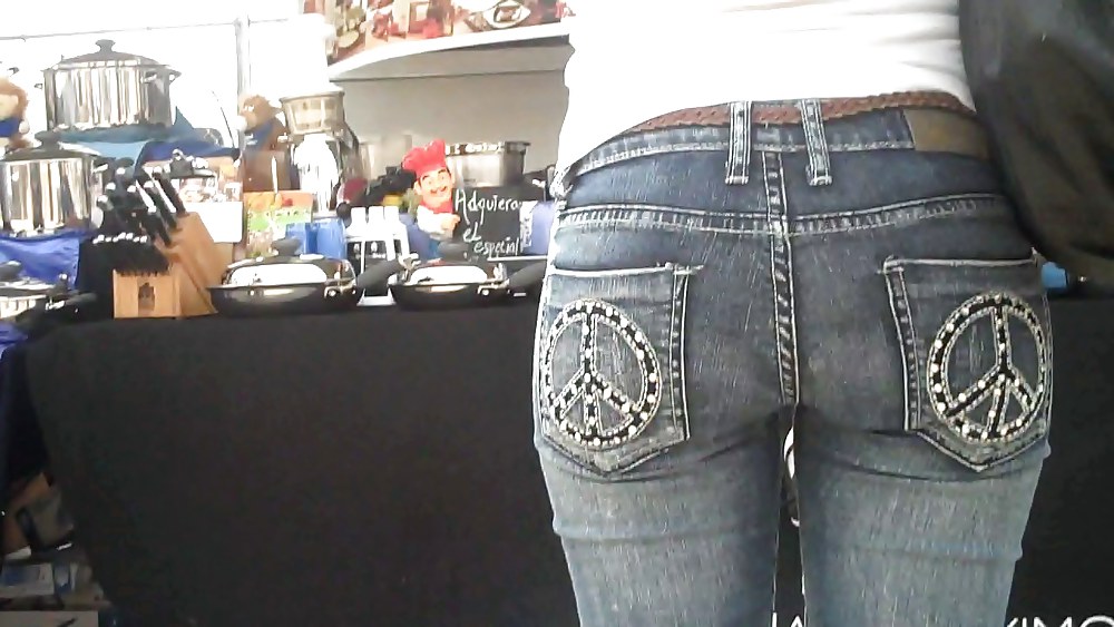 Butts are nice in ass tight jeans  #3590731