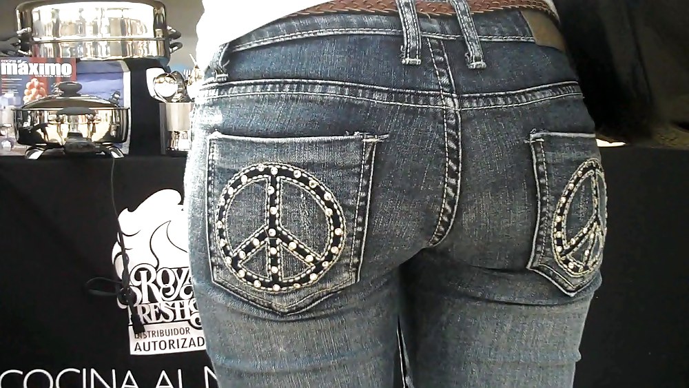 Butts are nice in ass tight jeans  #3590755