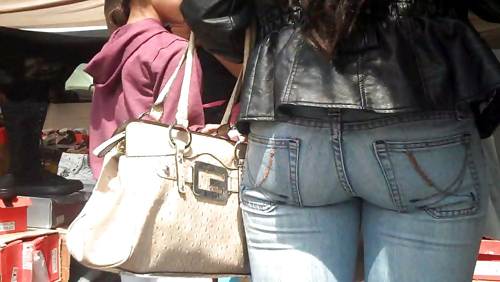 Butts are nice in ass tight jeans  #3590803