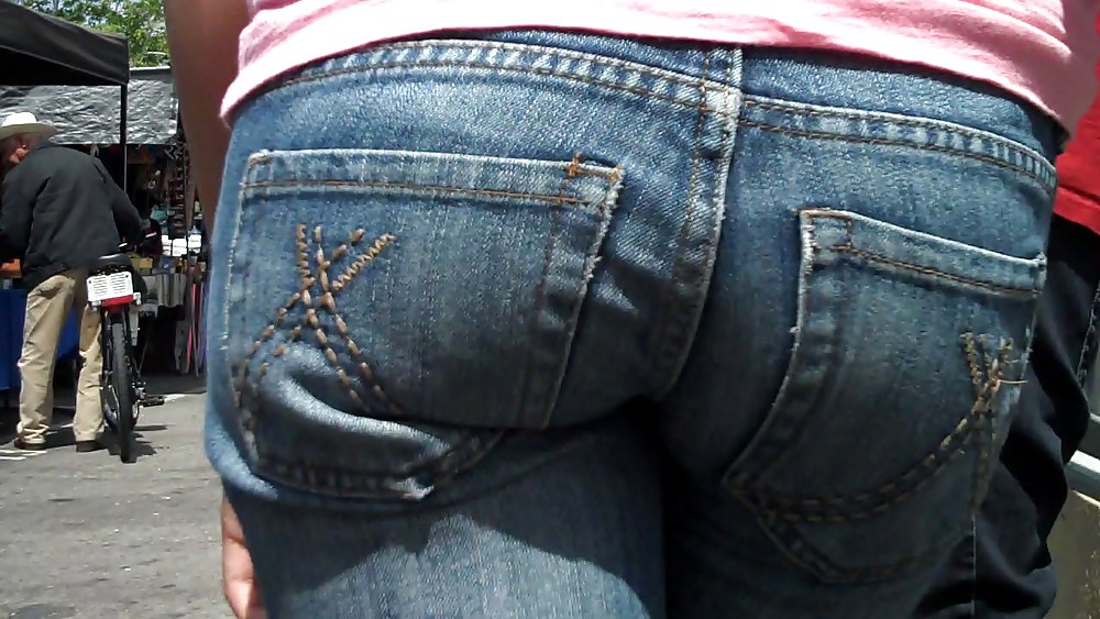 Butts are nice in ass tight jeans  #3590977
